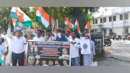 vasai Congress party black diwali protest on friday vasai Congress party black diwali protest on friday