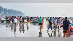 रायगडच्‍या किनारयांवर पर्यटकांची गर्दी; पर्यटन व्यवसायाला चालना