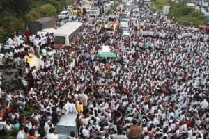 bachchu kadu protest nagpur