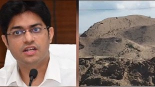 Collector Nilesh Honmore suspends tehsildar staff over sironcha illegal sand mining Gadchiroli
