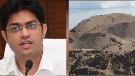 Collector Nilesh Honmore suspends tehsildar staff over sironcha illegal sand mining Gadchiroli