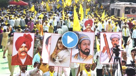 OBC reservation protest video Nagpur constitution chowk obc reservation march