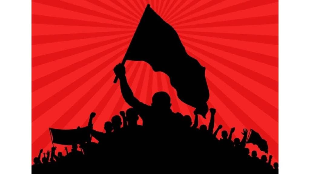 Opposition marches against the ruling grand alliance in Nashik