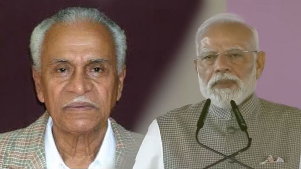 PM Modi praises D B Patil in Navi Mumbai Airport inauguration PM Modi praises D B Patil in Navi Mumbai Airport inauguration