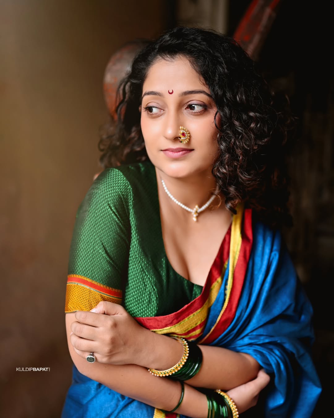Pallavi Patil Diwali 2025 Saree Look