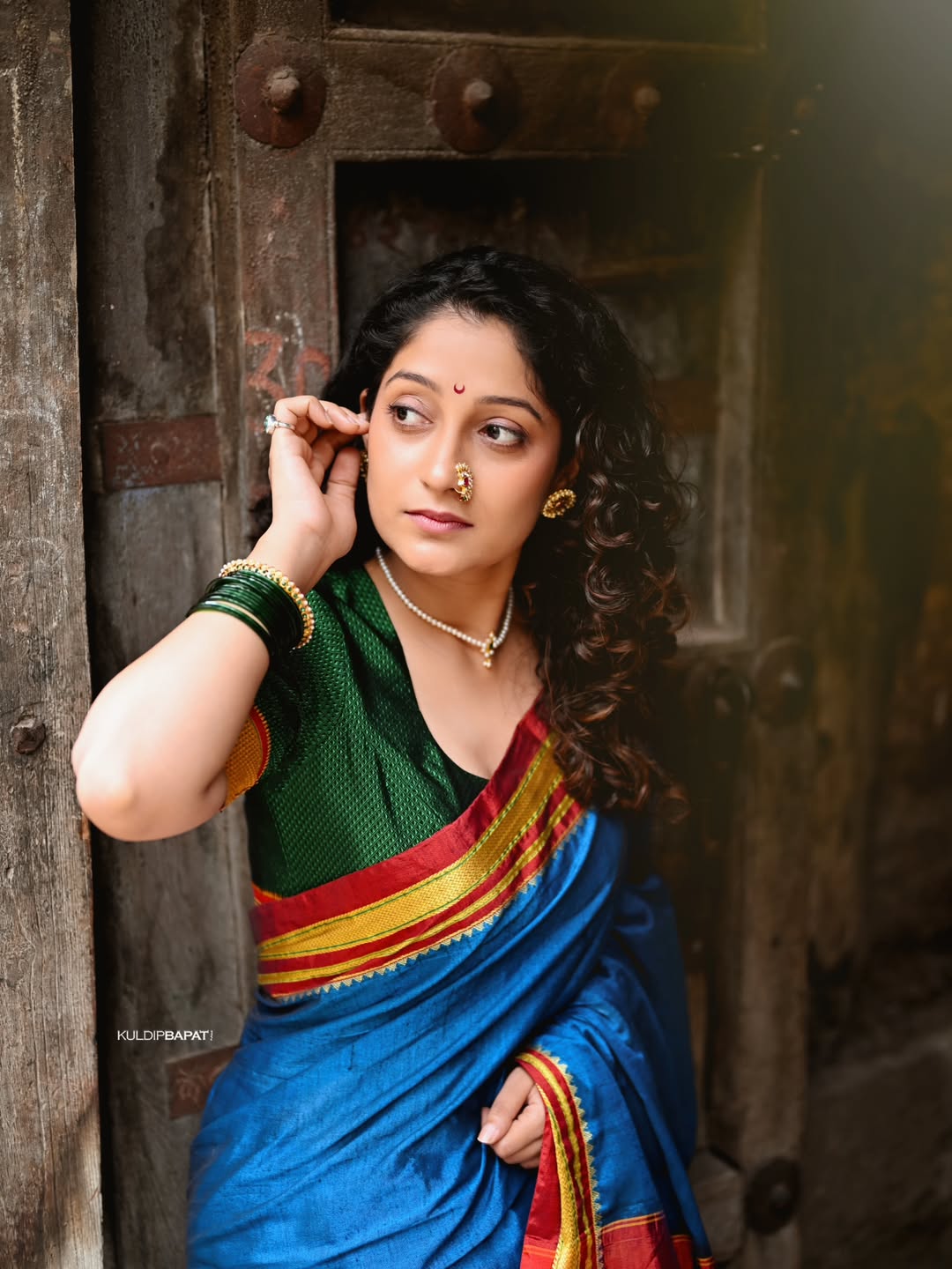 Pallavi Patil Diwali 2025 Saree Look