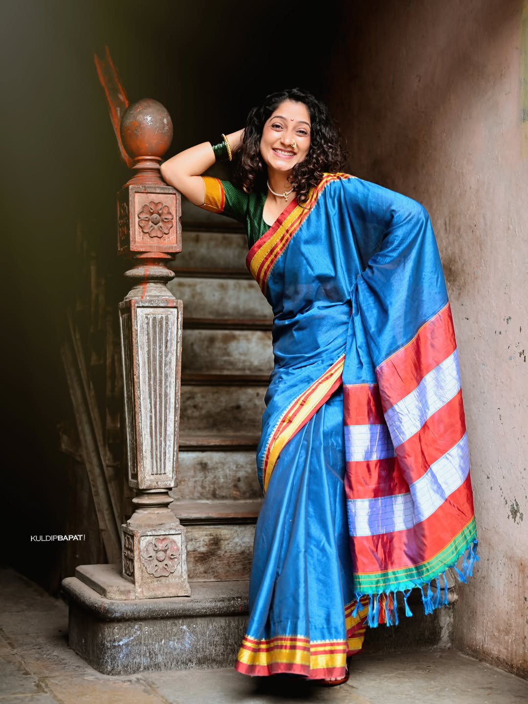 Pallavi Patil Diwali 2025 Saree Look