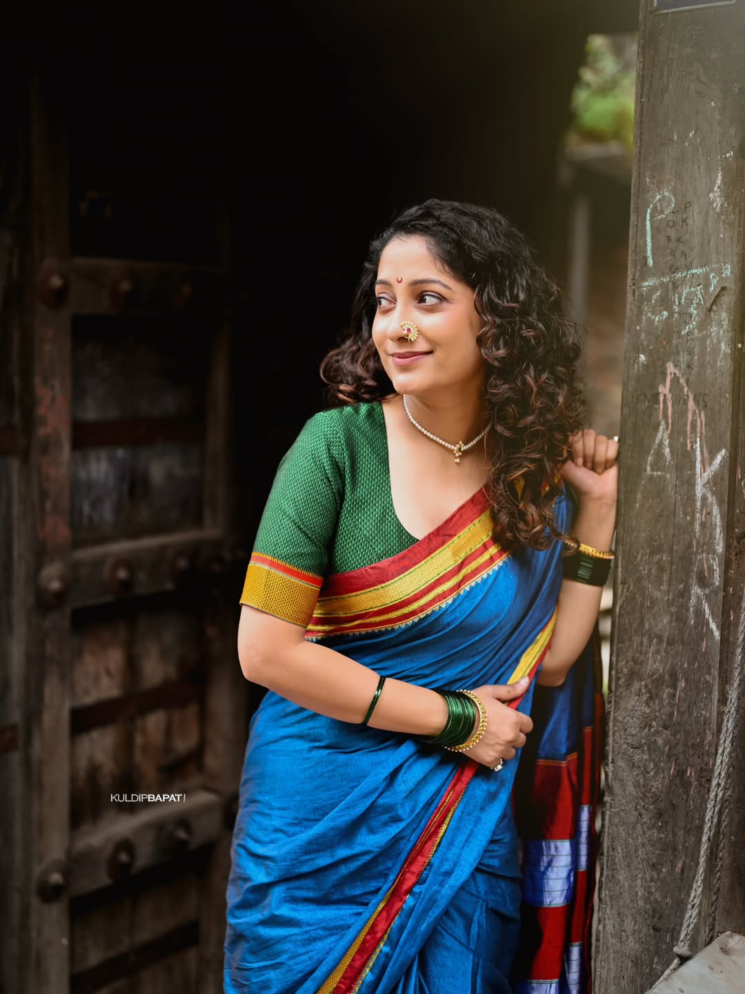 Pallavi Patil Diwali 2025 Saree Look