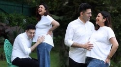 Photos: राघव चड्ढा यांनी शेअर केले परिणीती चोप्राच्या मॅटर्निटी फोटोशूटमधील खास क्षण