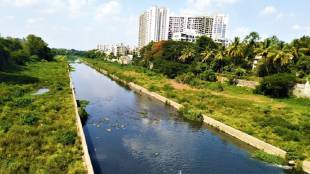 Plan from Rajaram Bridge to Shivne river bank in Pune
