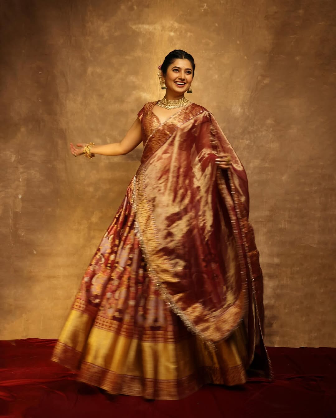 Prajakta Mali Lehenga Look