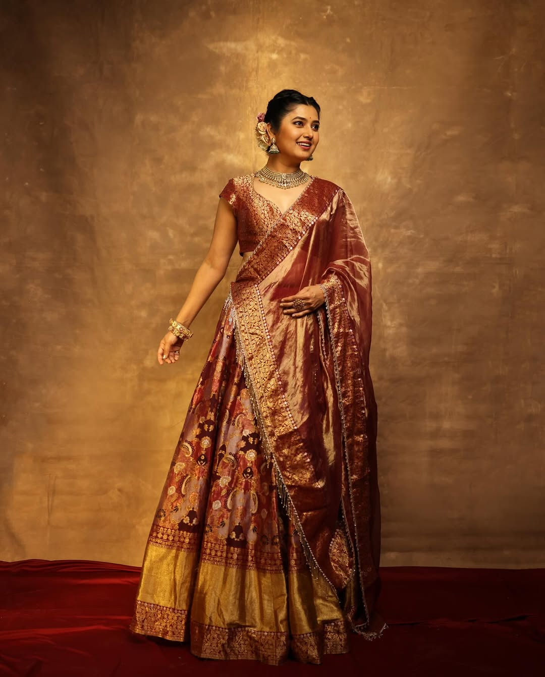 Prajakta Mali Lehenga Look