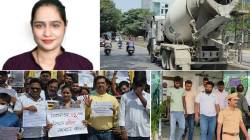 “विकास हवा, मृत्यू नको”; सिमेंट मिक्सर अपघात मृत्यूप्रकरणी आयटीयन्स संतापले; प्रशासनाच्या विरोधात केलं आंदोलन,