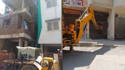 pune Municipal Corporation starts action against unauthorized constructions in Kondhwa pune print news pune Municipal Corporation starts action against unauthorized constructions in Kondhwa pune print news