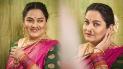 Photos: ‘तुला जपणार आहे’ मालिकेतील पूर्णिमा तळवळकर यांचा गुलाबी साडीतील हटके लूक