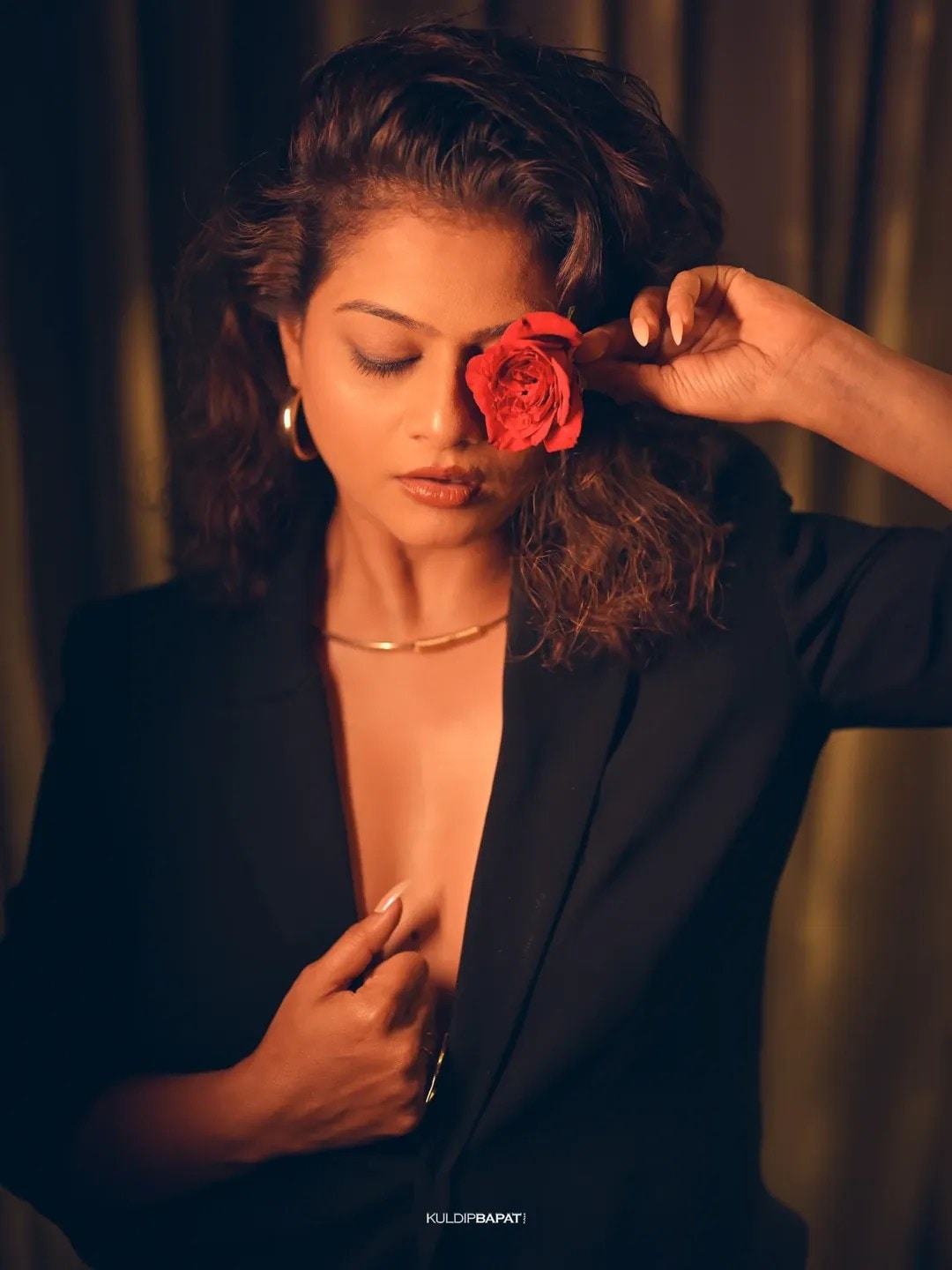 Purva Kaushik Bold Photoshoot Blazer Suit