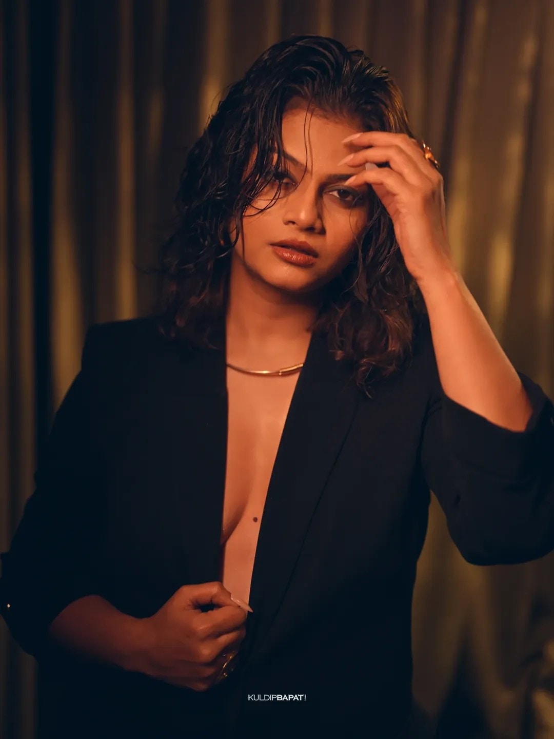 Purva Kaushik Bold Photoshoot Blazer Suit