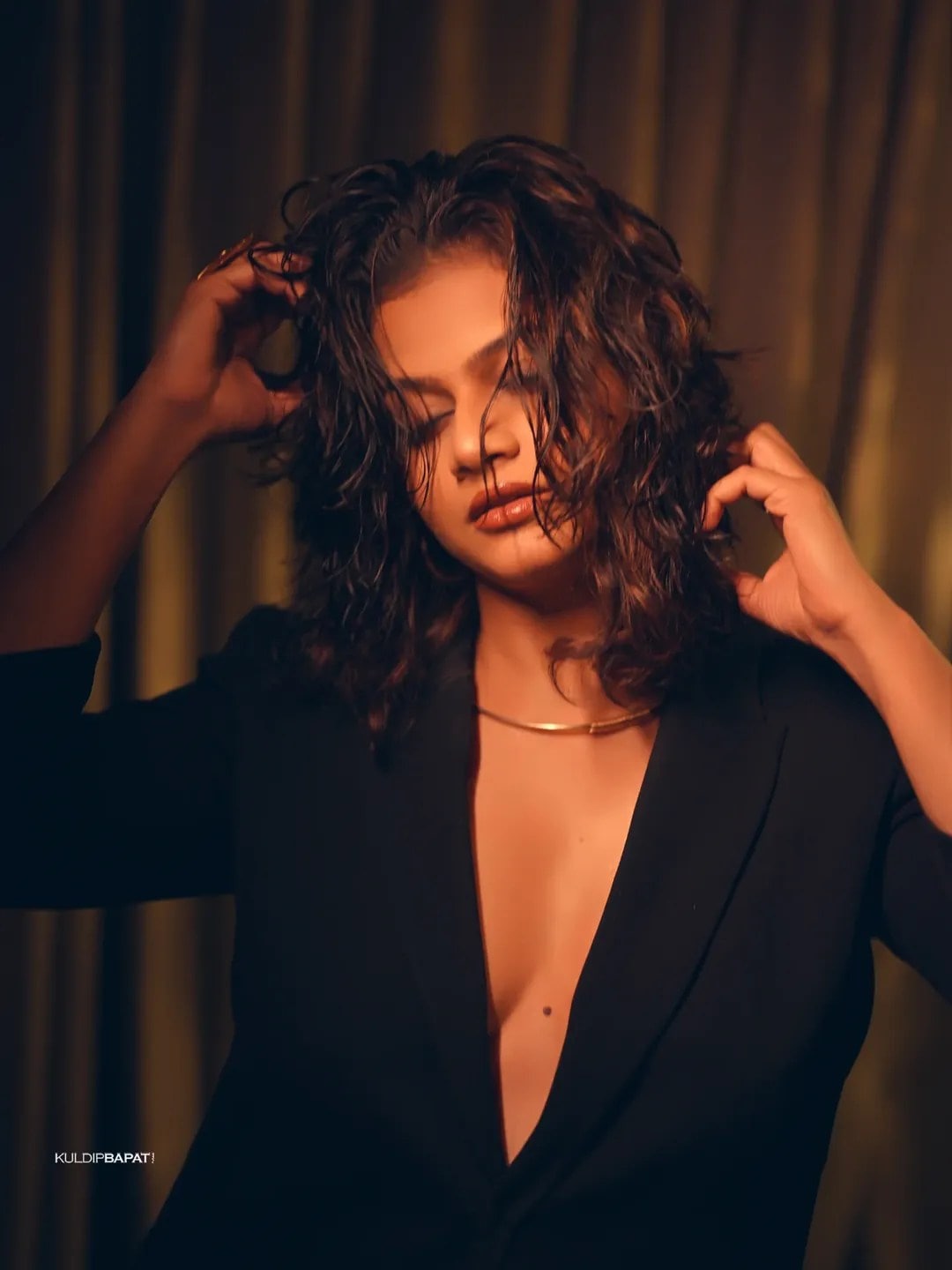 Purva Kaushik Bold Photoshoot Blazer Suit