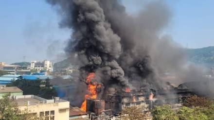 Fire at a chemical company in Rabale MIDC