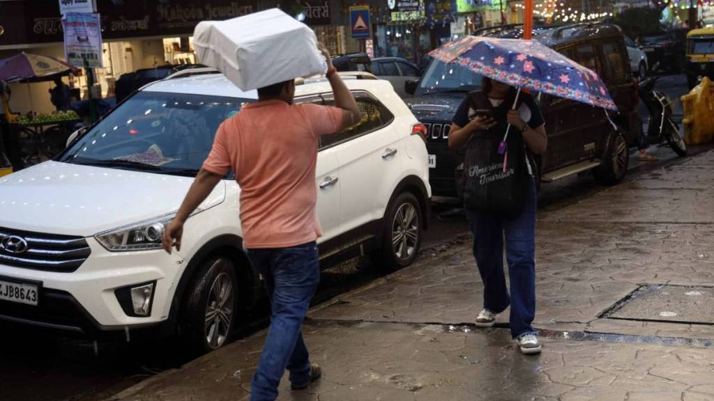 Light rain in Thane district on Friday Light rain in Thane district on Friday