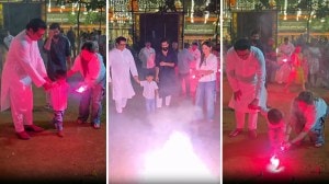 Photos: राजकारणाबरोबरच कुटुंबात रमणारे राज ठाकरे; शिवाजी पार्कात नातवाबरोबर साजरी केली दिवाळी