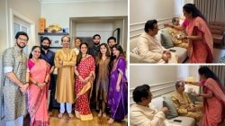Bhaubeej 2025: ठाकरेंची भाऊबीज, भाऊ एकत्र आल्यामुळे बहिणीही सुखावल्या; कौटुंबिक एकोप्याचे फोटो व्हायरल