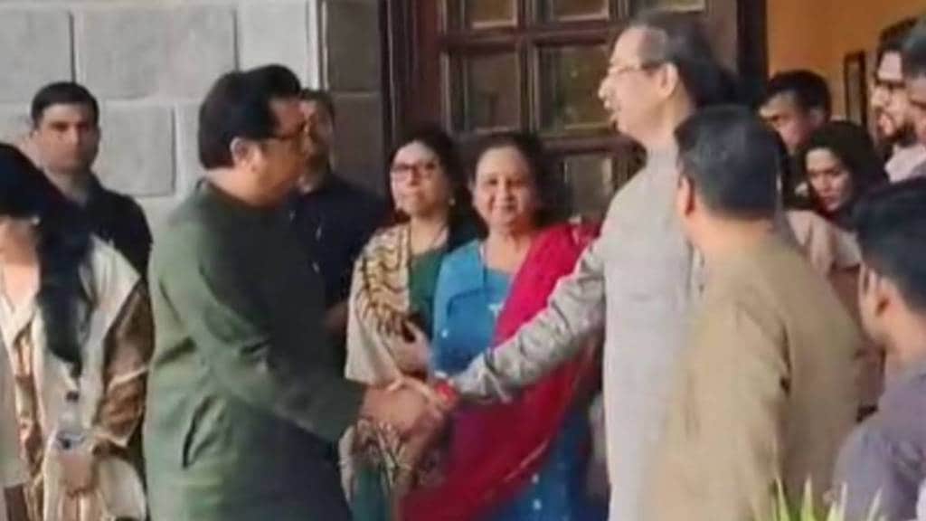 Raj Thackeray at Matoshree