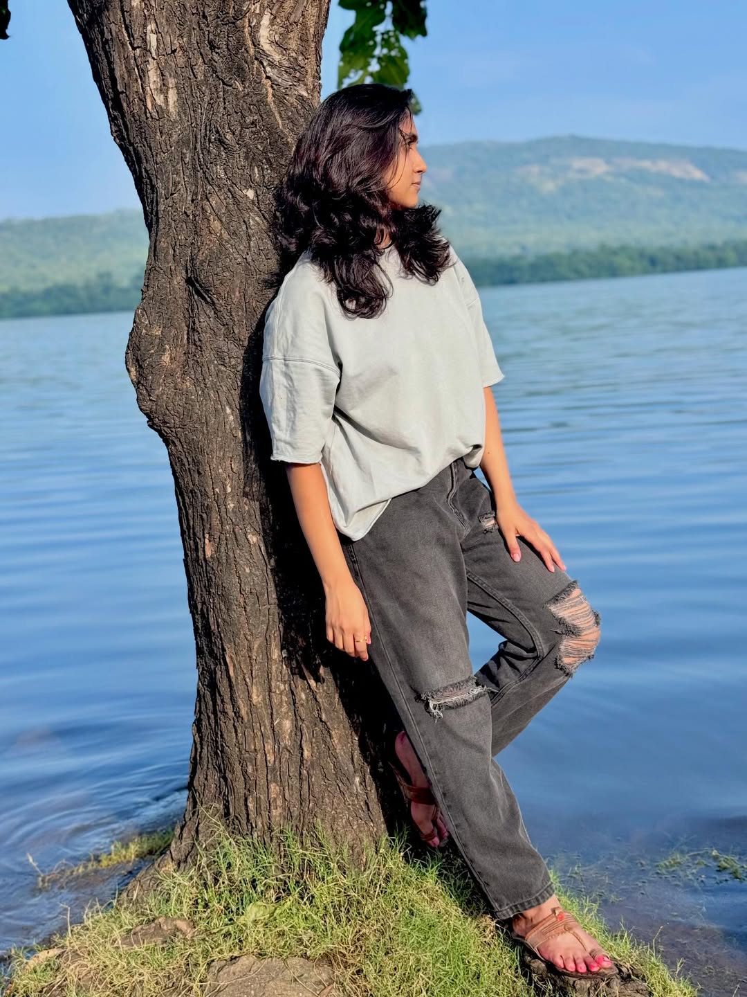 Rinku Rajguru Casual Photoshoot At Nature