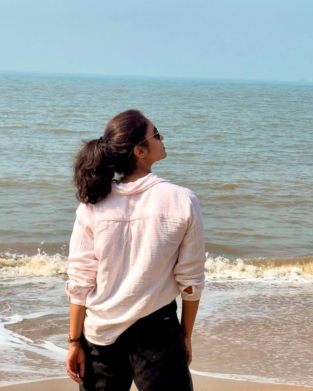Rinku Rajguru Marine Drive Saree Look