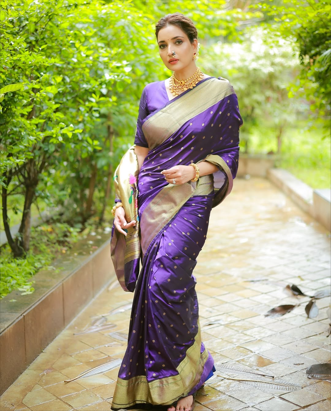 Rupali Bhosle Paithani Saree Look