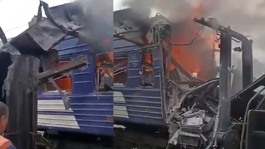Russia Air Strike in Ukraine railway station