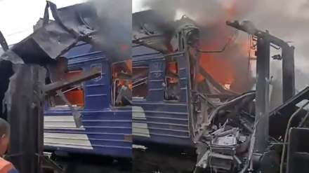 Russia Air Strike in Ukraine railway station