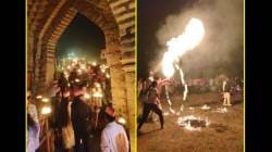 शेकडो मशालींनी साताऱ्यातील किल्ले सज्जनगड उजळला