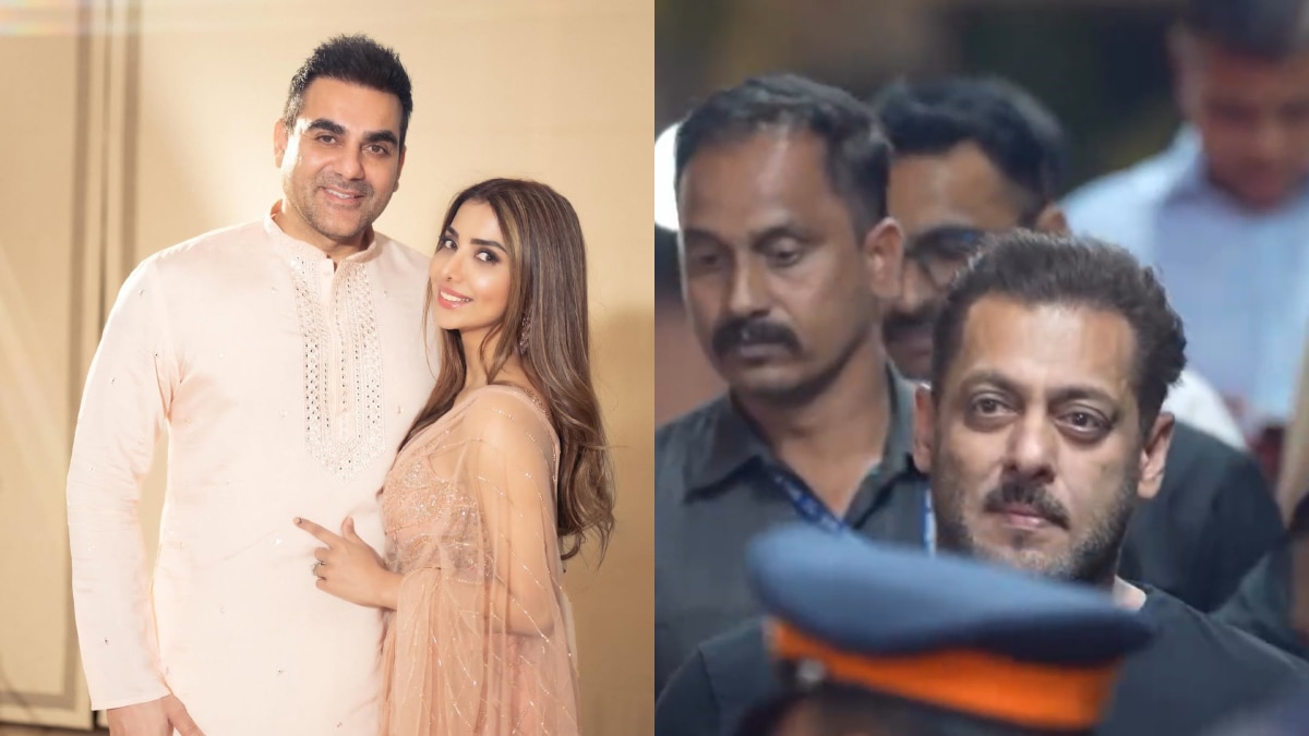 Salman Khan at hospital to meet arbaaz khan sshura khan daughter