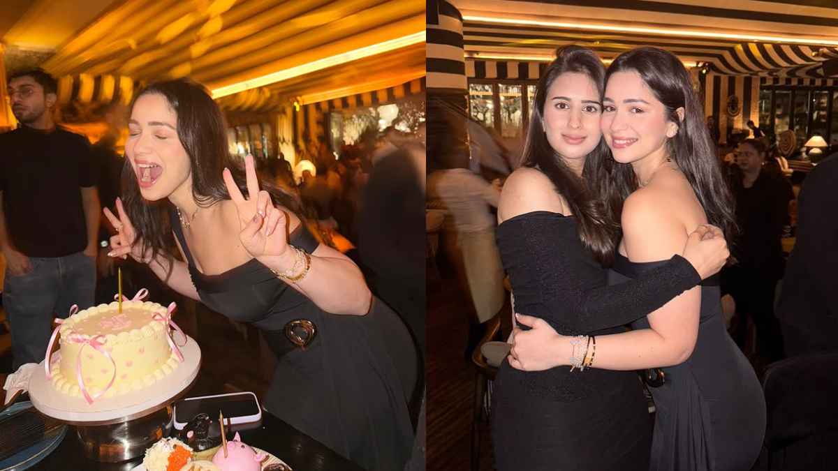 Sara Tendulkar Birthday Celebration with Saaniya Chandhok Beautiful Pictures in black Dress
