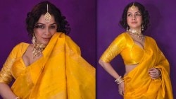 Photos: पिवळी सिल्क साडी, भरजरी दागिने..; सुखदा खांडकेकरचं दिवाळी विशेष फोटोशूट