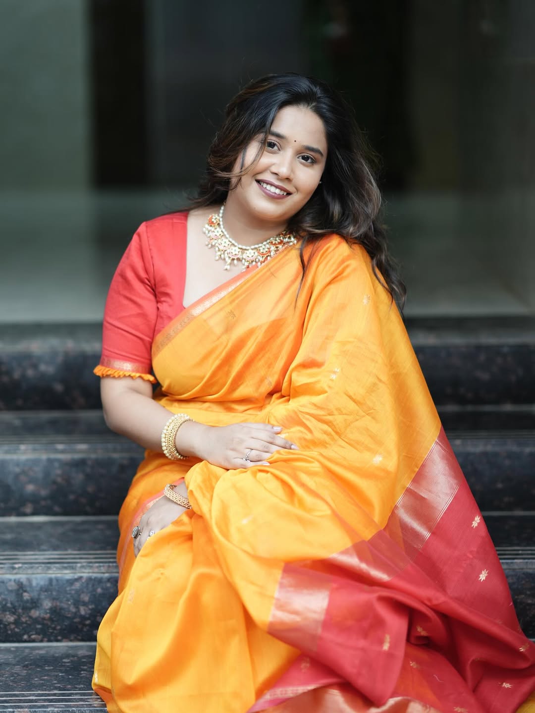 Swanandi Berde Dasara 2025 Saree Look