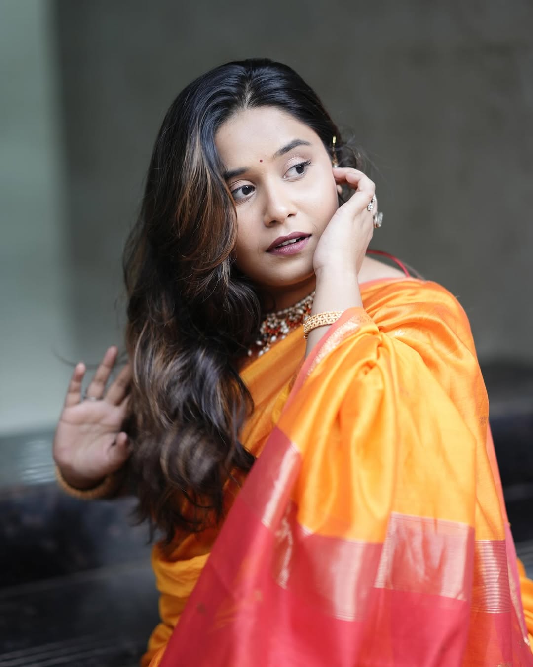Swanandi Berde Dasara 2025 Saree Look