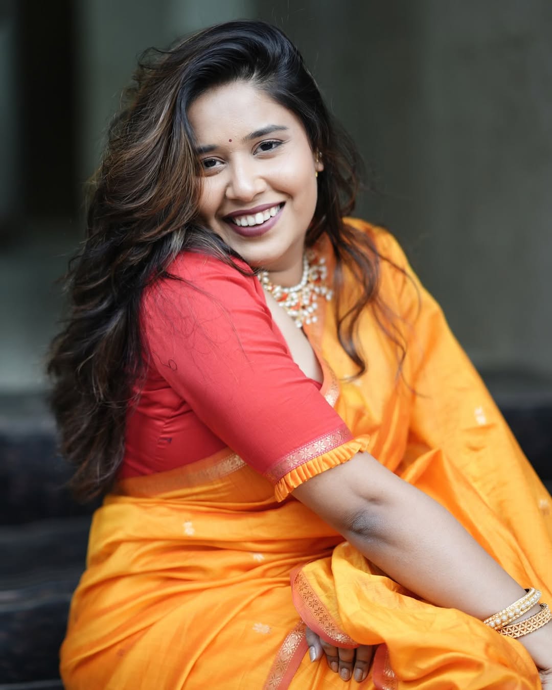 Swanandi Berde Dasara 2025 Saree Look