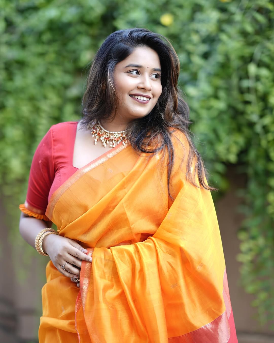 Swanandi Berde Dasara 2025 Saree Look