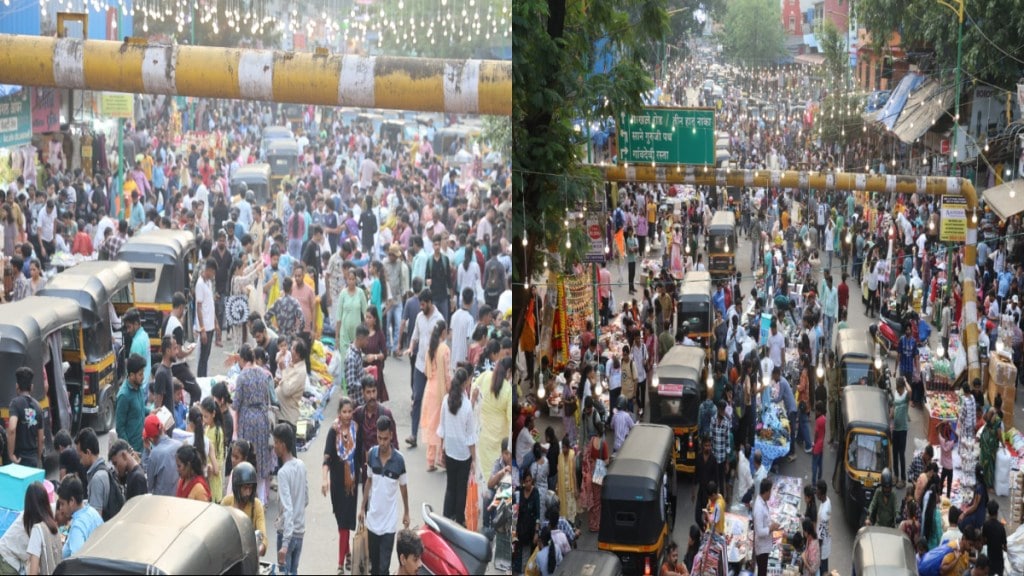 Thane Diwali Shopping Traffic Jam