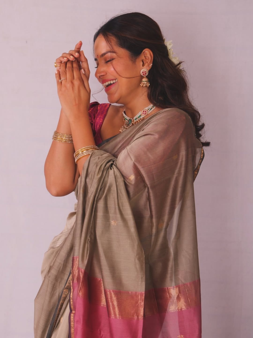 Titeekshaa Tawde Cotton Paithani Saree