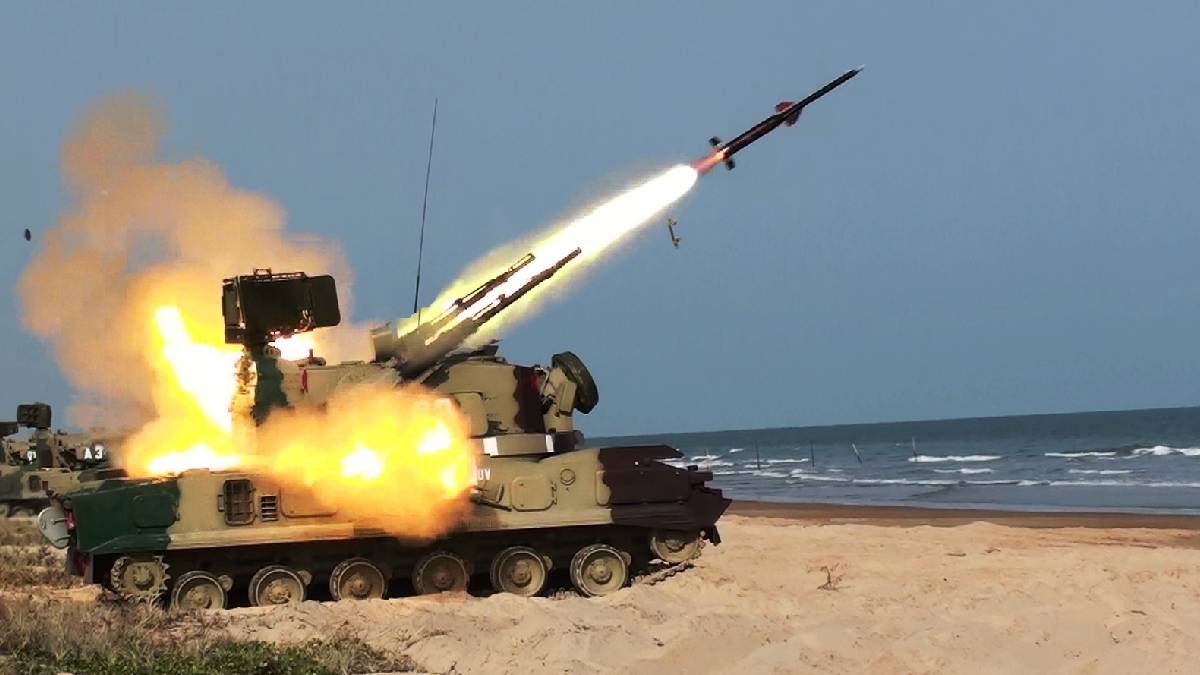 Trishul war exercise for all three services of the Army