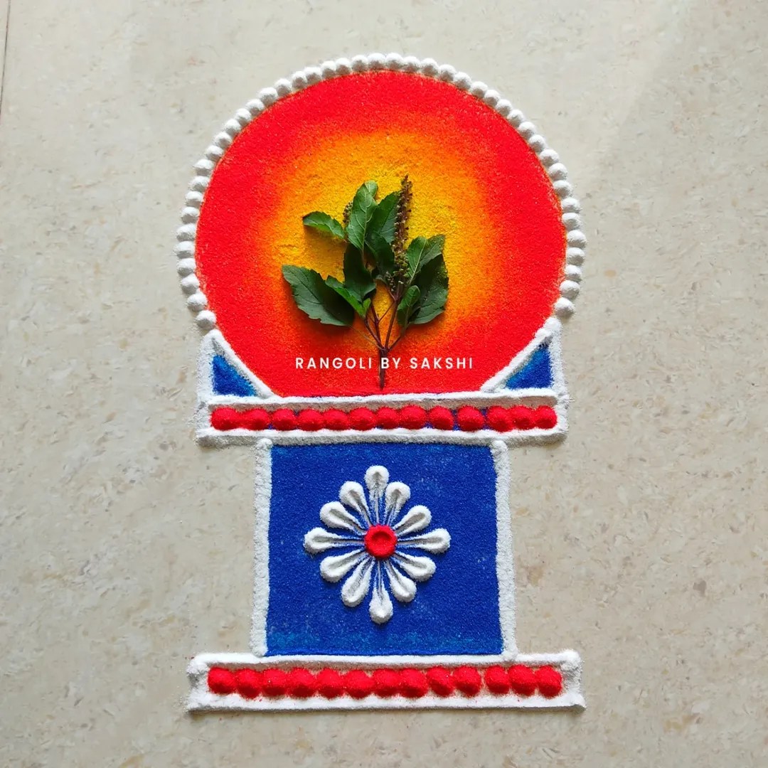 Tulsi Vivah 2025 Latest Rangoli Design
