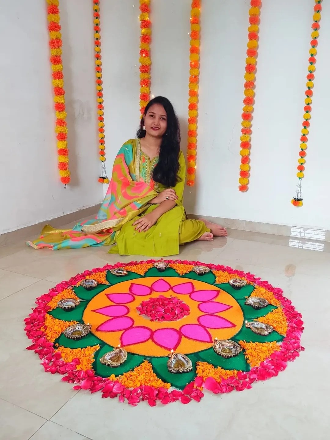 Tulsi Vivah 2025 New Rangoli Design