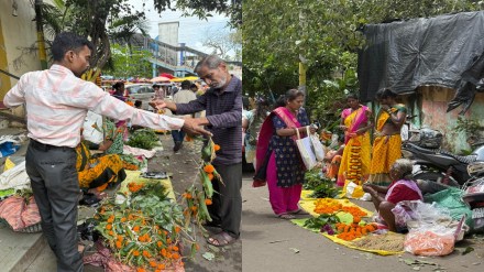 Vasai Virar Dasara Flower Market Boom Vasai Virar Dasara Flower Market Boom