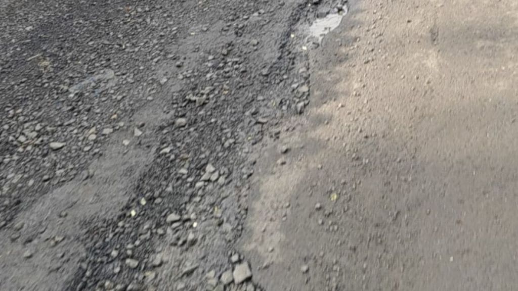 Poor road repairs after water pipeline work Vasai Virar streets potholes uneven patches