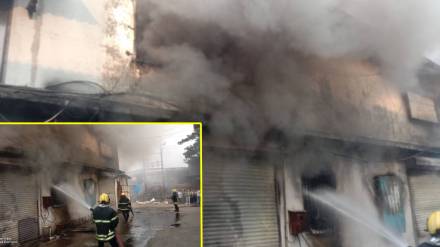 Massive fire breaks out at factory in Vasai, goods worth lakhs gutted