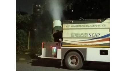 Water spraying once again to prevent pollution in Navi Mumbai