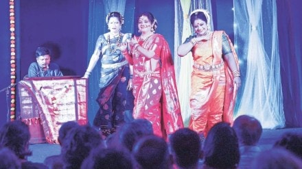 corporate cultural centers, lavani dance performance, Maharashtra theatre evolution, traditional performing arts, Mumbai cultural festivals, post-pandemic theatre revival, corporate sponsorship in arts, lavani music and dance